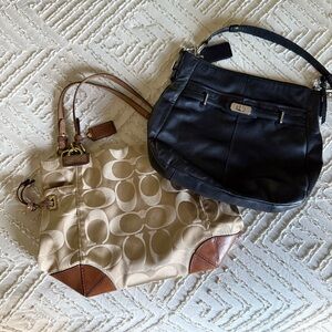 Lot of 2 Coach Satchel Bags